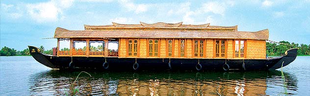 Deluxe houseboats Kerala,  Alleppey deluxe houseboats